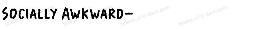 Socially Awkward字体转换